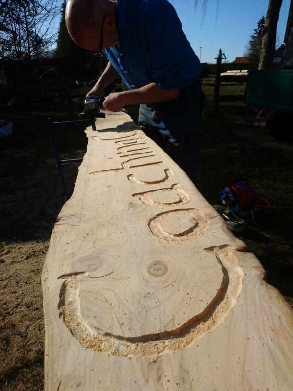 Holzschild
